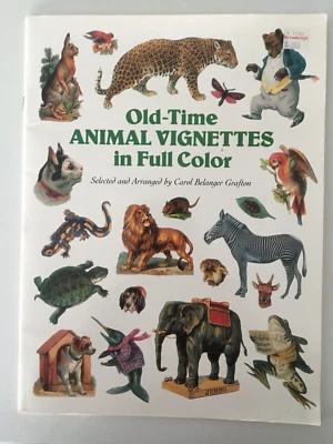 Viñetas de animales antiguos a todo color - Más de 300 imágenes vintage - libro Foto 1 de 4