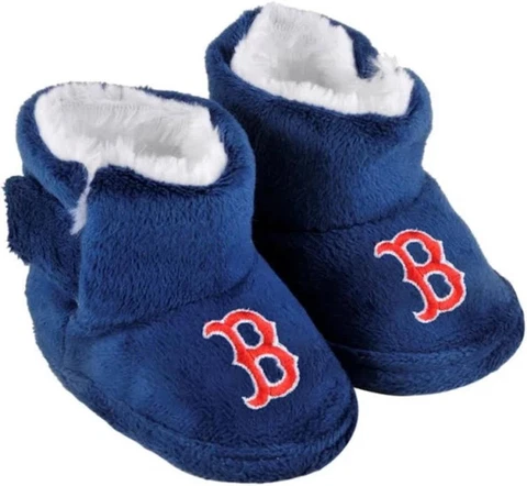 Boston Red Sox Size Medium Baby Bootie Slippers [NEW] MLB Infant Booty Footie Cover