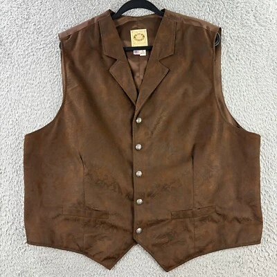Chaleco Chaleco Wah Maker Para Hombres 2XL Frontier Ropa Western Disfraz Pionero Foto 1 de 4