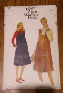 Vintage 70er Jahre sehr einfaches Vogue Umstandsdesign 7771 - Größe 12 - Pullover und Bluse - Bild 1 von 5