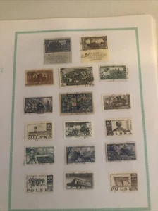 Collection Of Foreign Cards Paged Mint Used Poland Topicals N55 - Picture 1 of 11