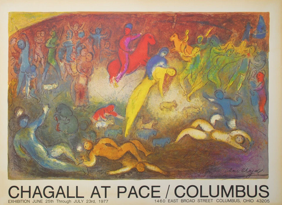 Chagall - Entführung der Chloe - Exhibition in Pace/Columbus - Ausstellung 1977 - Bild 1 von 1