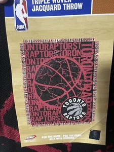 Toronto Raptors Woven Jacquard Throw Blanket Raschel Or Tapestry - Picture 1 of 4