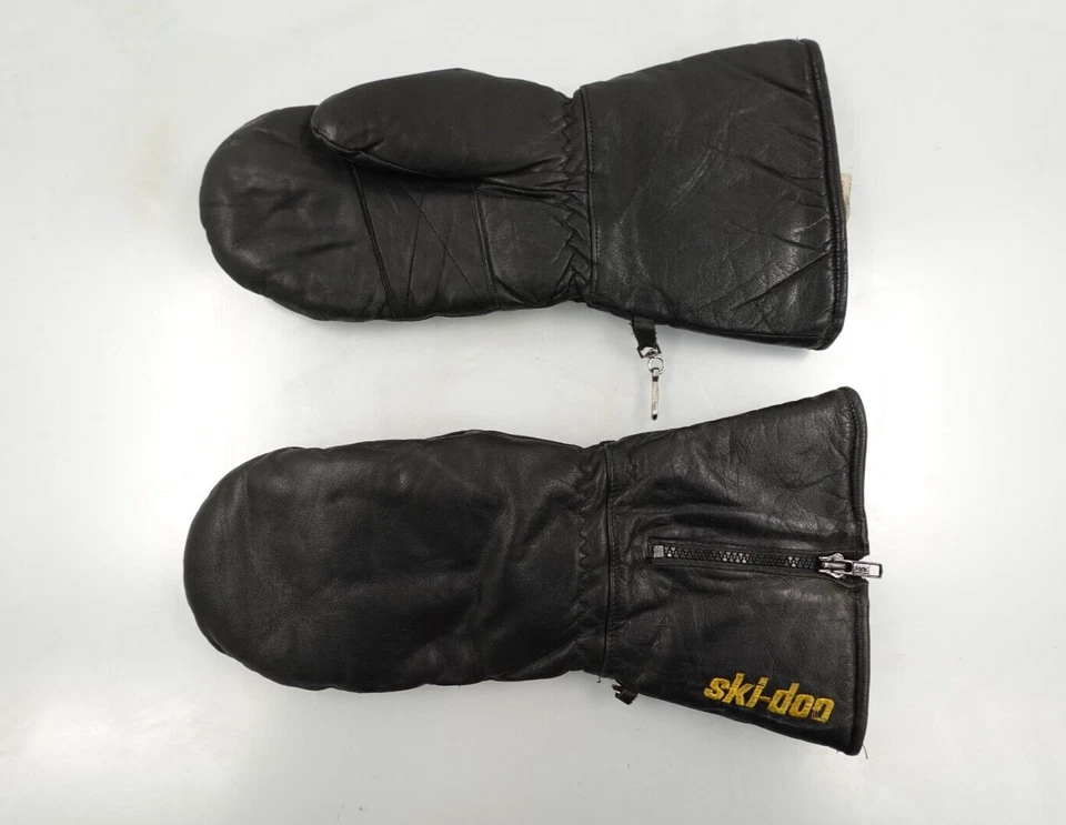 Guantes picadoras de cuero XL Ski-Doo de colección para hombre (negro/amarillo) Foto 1 de 4