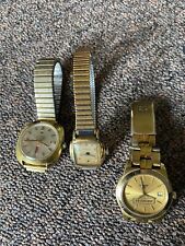 3 Vintage Swiss Watches Wittnauer Automatic Day Date Gold Tone Dress Tissot 1853
