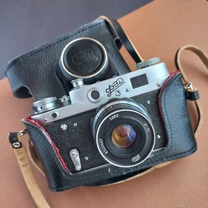 Film Camera 35 mm Fed 3 Industar 50 lens m39 Soviet rangefinder cameras vintage - Picture 1 of 11