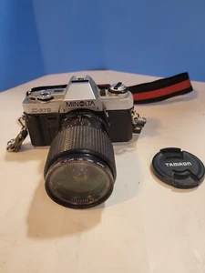 Minolta X-370 35mm SLR Camera With Strap And Vivitar Zoom Lens - Picture 1 of 8