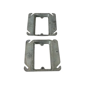 Vtg Raco Lot of 2 Mounting Bracket Metal 3.8 CU.IN. Electrical Steam Punk Urban - Picture 1 of 9