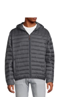 Hawke & Co Performance Packable Ultra Light Full-Zipped Jacket, Gray, LG - Image 1 of 2