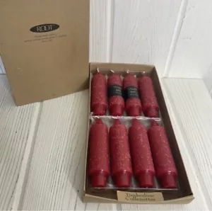 A.I. Root 8 5” Pillar Timberline Collenettes Candles in Box Red - Picture 1 of 8