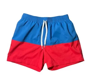 Chubbies Herren Badeshorts Koffer gefütterte Taschen 5,5 Innennaht rot blau Medium - Bild 1 von 5