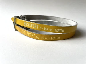 *NOS Vintage 1970s/80s BICISPORT by Maio - LENTINI toe straps (Yellow)* - Picture 1 of 5
