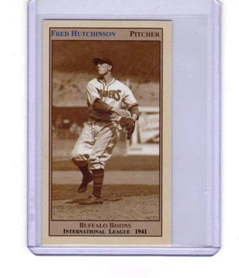 FRED HUTCHINSON '41 BÚFALO BISONTES LANZADOR/CAMPISTA / CASI NUEVO+ ESTADO Foto 1 de 2