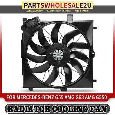 Radiator Cooling Fan Assembly for Mercedes-Benz G55 AMG 2005-2011 G550 G63 AMG - Image 1 of 4