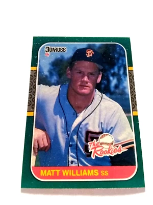 1987 Donruss The Rookies Baseball Matt Williams RC #45 Factory Set Break NM-MT - Image 1 of 2