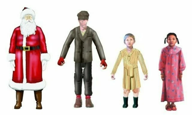 Lionel The Polar Express O Gauge Figure Pack - Santa, Billy, Hero Girl, Hobo