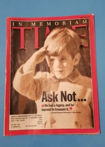 Time Magazine August 2 1999 In Memoriam Ask Not Kennedy JFK JR - Foto 1 di 3
