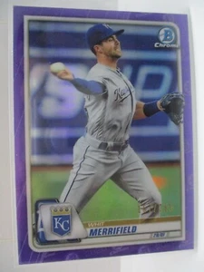 2020 Bowman Chrome Purple Refractors #6 Whit Merrifield ROYALS /250 - Picture 1 of 2