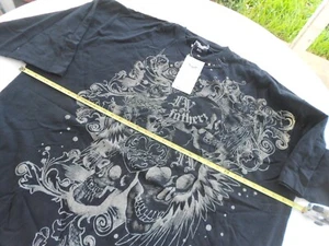 NEW MENS 4FATHERZ BLACK T SHIRT SIZE 6XL - Picture 1 of 7