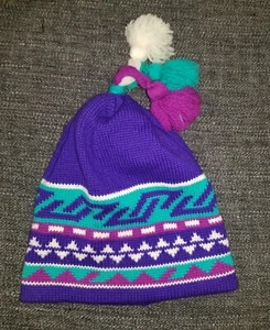 Vintage Igloos 100% Wool Knit Ski Beanie Hat - Bild 1 von 7