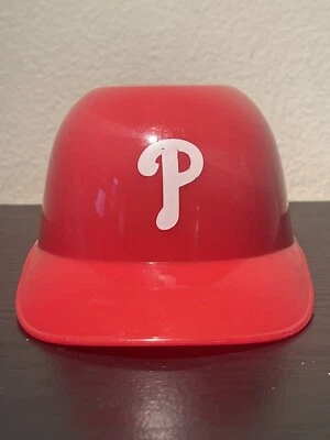 Phillies MINI PLASTIC BASEBALL RED CLASSIC HAT HELMET ICE CREAM CUP Collectible - Image 1 of 2