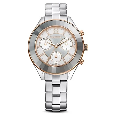 Swarovski Octea Lux Sport watch Swiss Made, Metal bracelet, Silver tone, 5610494 - Image 1 of 4