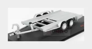 1:43 Ixo Carrello Trasporto Auto Car Transporter Trailer Silver Wheels TRL004-S - Foto 1 di 2