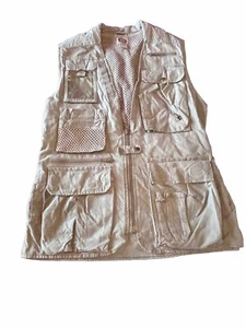 BANANA REPUBLIC Vintage Khaki Safari Utility Fishing Vest size M - Picture 1 of 5