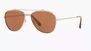 Oliver Peoples Herren Silber/Persimmin OV1266ST 525473 56 Rikson Sonnebrille 56 - Bild 1 von 3