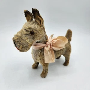 Early Steiff ? Fox Terrier Scottie Dog Mohair Stuffed Animal Plush Germany - Picture 1 of 13