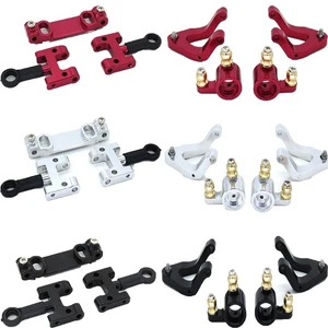 Braccio oscillante superiore inferiore in metallo coppa sterzo ricambi di aggiornamento per modello auto WPL D12 RC - Foto 1 di 17