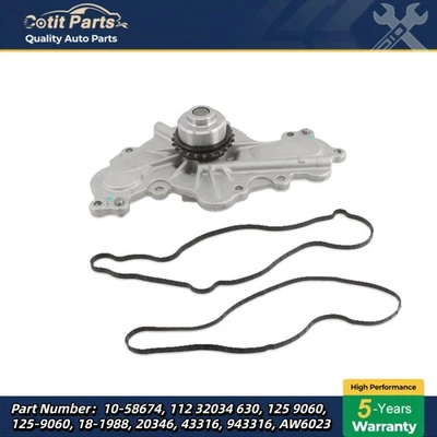 Water Pump For Lincoln MKS MKT Ford Edge Fusion Taurus Mazda 3.5 3.7L 2008-2010 - Image 1 of 4