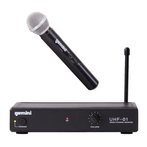 Gemini Pro Audio Live Stage Studio PA DJ Karaoke Handheld Wireless Microphone - Picture 1 of 7