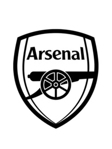 4" Arsenal Vinyl Sticker | CAR, WALL, WINDOW, 8 COLOURS - Picture 1 of 4