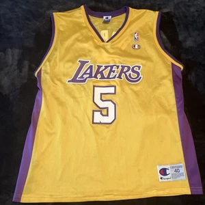Camiseta Robert Horry #5 Campeón de Baloncesto NBA Los Angeles Lakers Talla 40 De Colección - Imagen 1 de 9