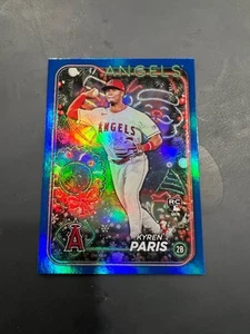 2024 Topps Holiday - Kyren Paris #H130 azul brillo metálico (RC) - Imagen 1 de 1