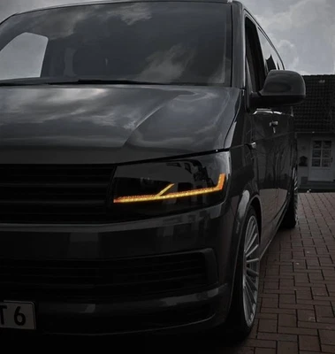 Voll Led Scheinwerfer im T6.1-Look für VW T6 Bj. 15-19 dynamisch BLACK EDITION - Bild 1 von 4