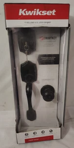 Kwikset Belleview Maniglia Manopola Baia con Catenaccio Chiave Bronzo Veneziano Smartkey - Foto 1 di 6