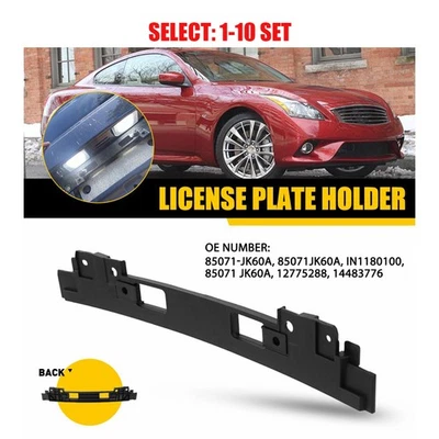 Soporte de matrícula de parachoques para INFINITI Q60 Q40 G25 G35 G37 cupé sedán 1-10x Foto 1 de 4