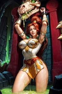 SLIME PIT TEELA 200x Fine Art Print 13x19 Limited 1/30 He-Man Masters Universe - Picture 1 of 1