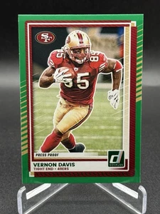 2025 Donruss #193 Vernon Davis Press Proofs Green - Picture 1 of 2