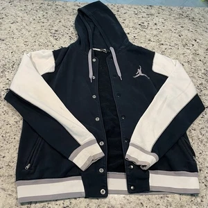 Jordan XL Hoodie Men’s Button Up Jumpman Hoodie - Picture 1 of 5