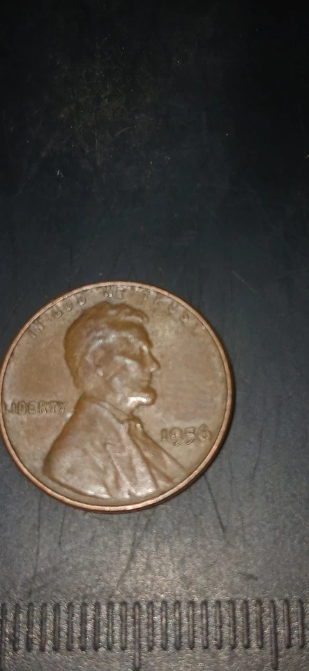 Lincoln 1956, centavo de trigo, con error ligera duplicación W es más alta bonita moneda Foto 1 de 2