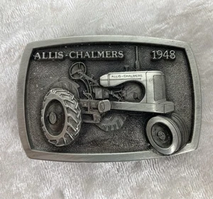 Allis Chalmer 1948 WD Tractor Belt Buckle Pewter Limited Edition - Picture 1 of 3