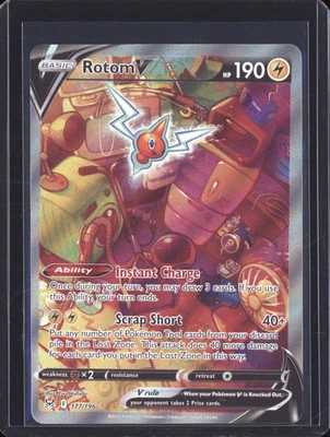 Rotom V 2022 Pokemon Lost Origin 177/196 Secret Rare - Image 1 of 2