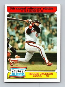 Reggie Jackson 1985 Topps Drake's Big Hitters Plus Super Pitchers #17 HOF NM-MT - Picture 1 of 2