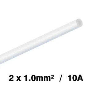 DBG 2x1,0mm² (10A) 2-adrig Hauskabel WEISS 100m - Bild 1 von 1
