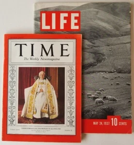 Life and Time Magazines Both Dated May 24, 1937 Lots of Great Ads - Picture 1 of 12