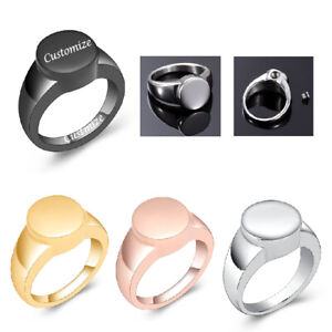 Cremation Ashes Jewellery Charm Memorial Ring For Ashes Ring for Men Women