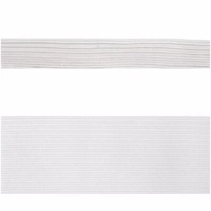 10/13/19 mm Trenzado Blanco Elástico Coser Correas Artesanales Prendas Ropa | Elige - Imagen 1 de 4